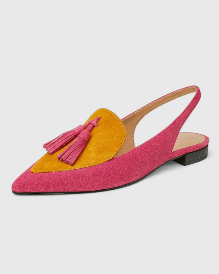 Thalina | Women’s Slingback Heels with Tassel Detail