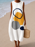 Harper - Women’s Sleeveless Relaxed Fit Midi Dress