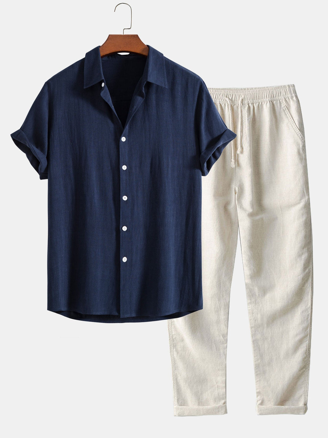 Lorenzo | Relaxed Shirt & Drawstring Trousers Set