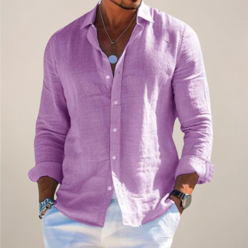 Oliver | Refined Linen-Blend Button-Up Shirt