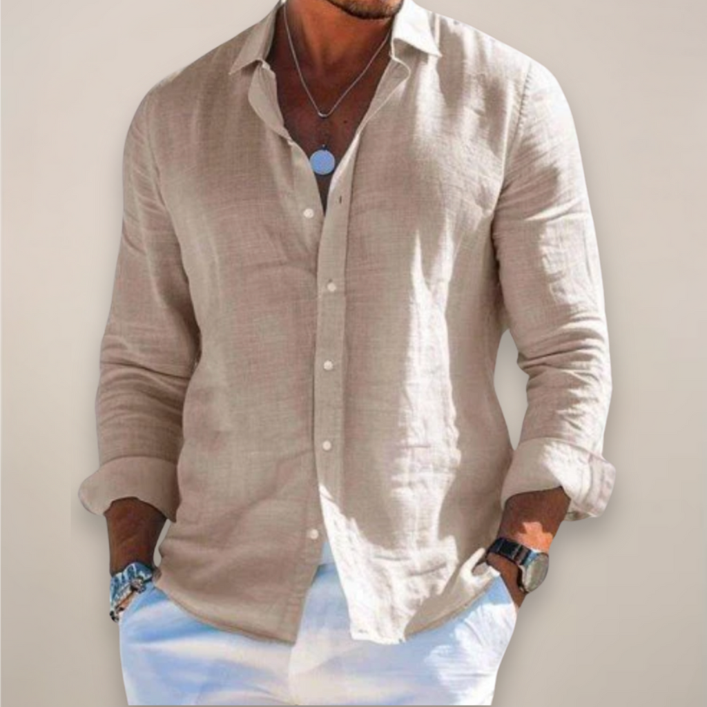Oliver | Refined Linen-Blend Button-Up Shirt