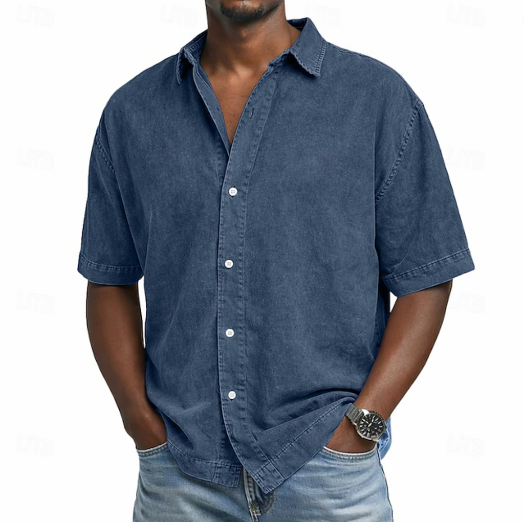 Elena | Breezy Woven Button-Up Shirt