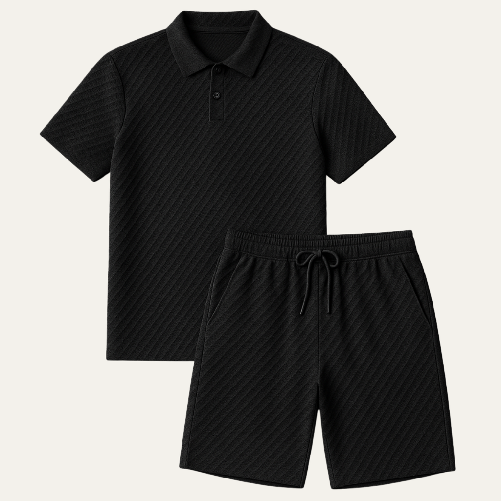 Jacquard Polo and Shorts Set – Refined Summer Co-Ord