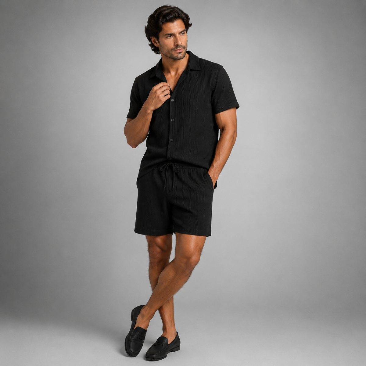 Linen Shirt and Shorts Set – Easy Summer Co-Ord
