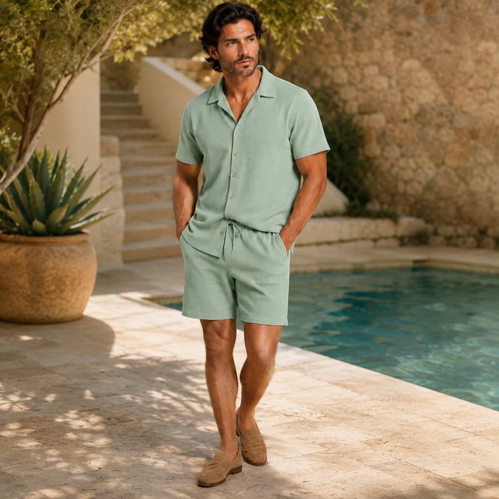 Linen Shirt and Shorts Set – Easy Summer Co-Ord