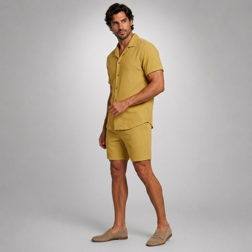 Linen Shirt and Shorts Set – Easy Summer Co-Ord