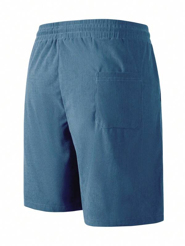 Mason | Relaxed Ribbed Knit Drawstring Shorts