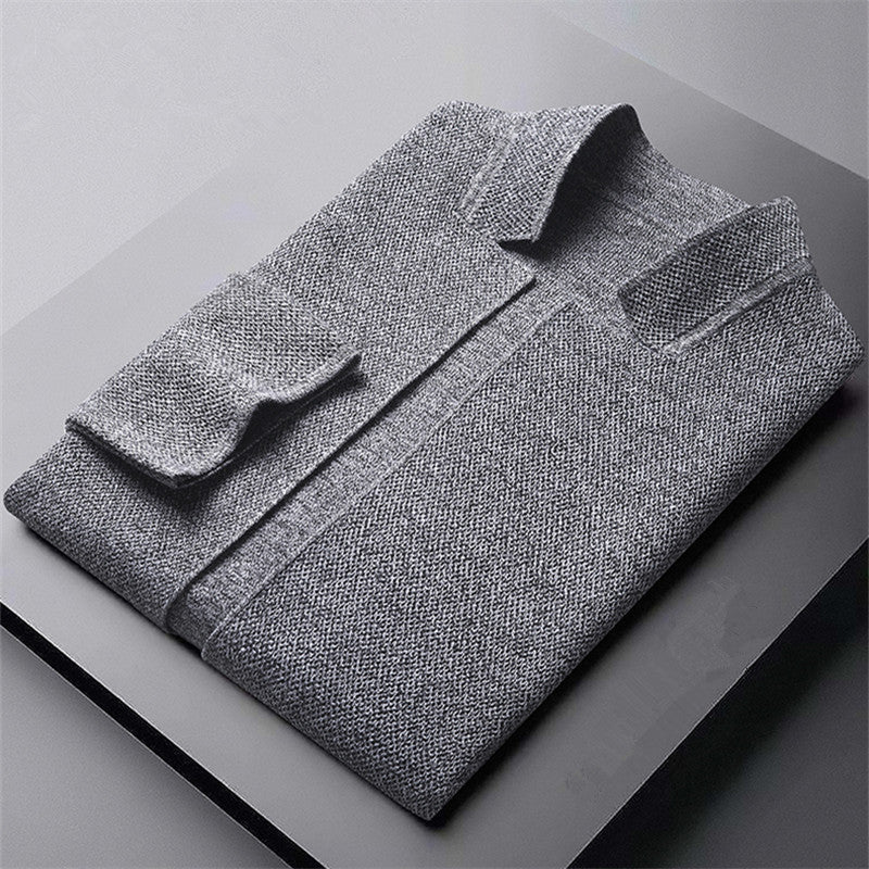Theo | Refined Knit Cardigan with Stand Collar