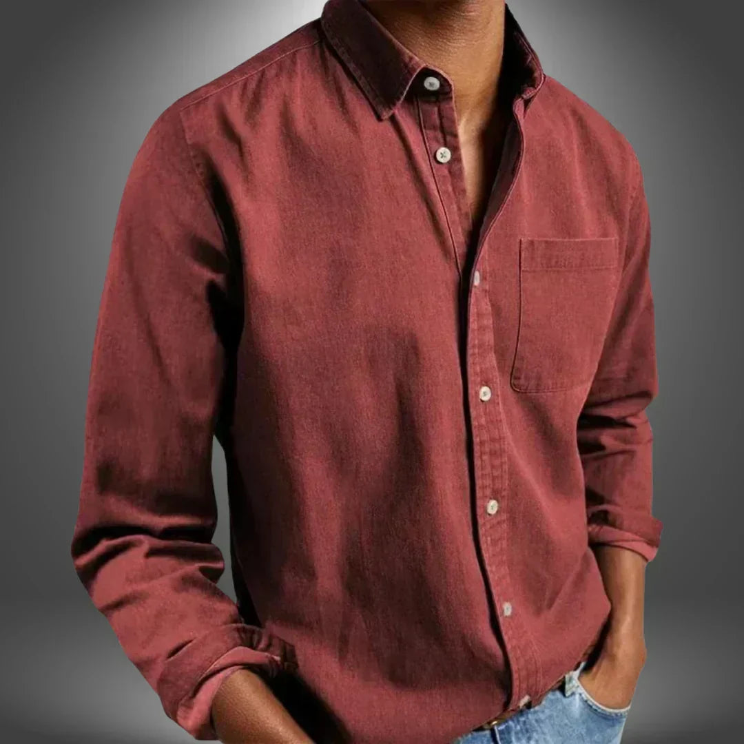 Ethan | Classic Woven Button-Up Shirt