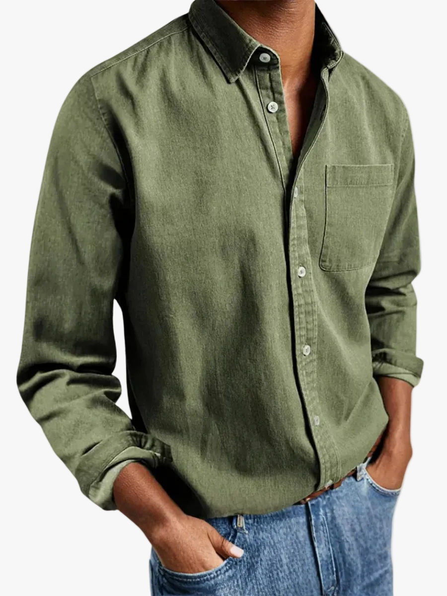 Ethan | Classic Woven Button-Up Shirt