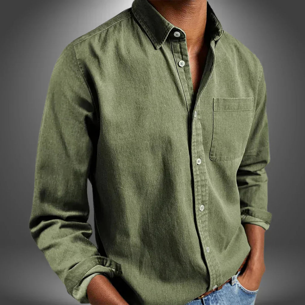 Ethan | Classic Woven Button-Up Shirt