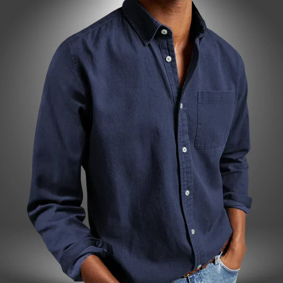 Ethan | Classic Woven Button-Up Shirt