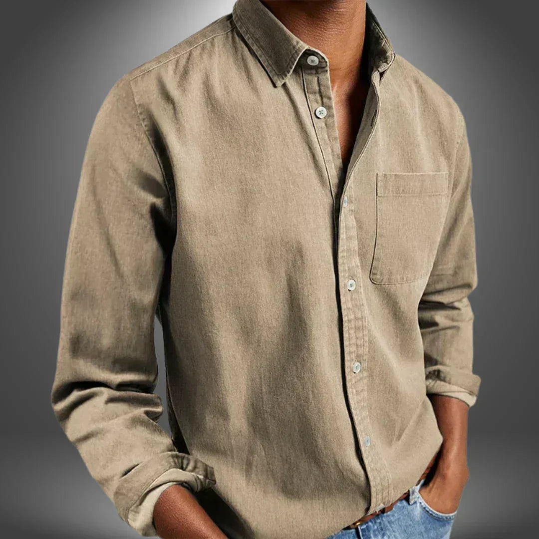 Ethan | Classic Woven Button-Up Shirt