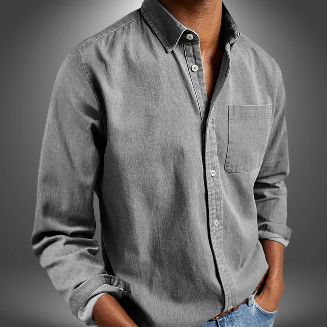 Ethan | Classic Woven Button-Up Shirt