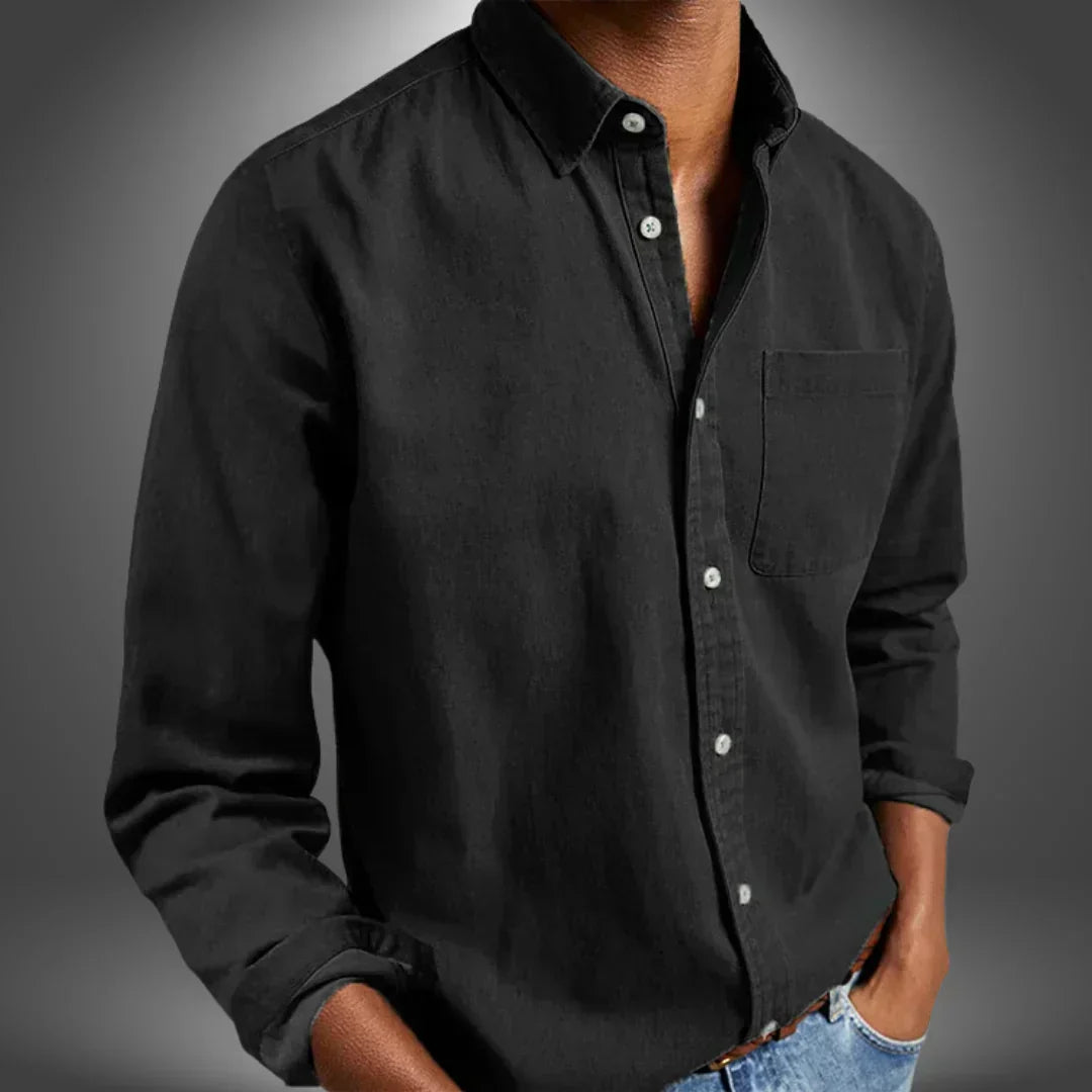 Ethan | Classic Woven Button-Up Shirt