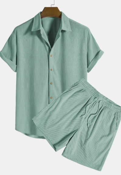 Nico | Relaxed Woven Shirt & Shorts Set
