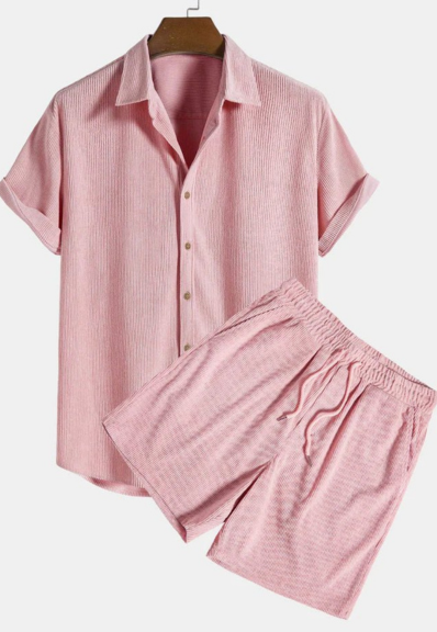 Nico | Relaxed Woven Shirt & Shorts Set