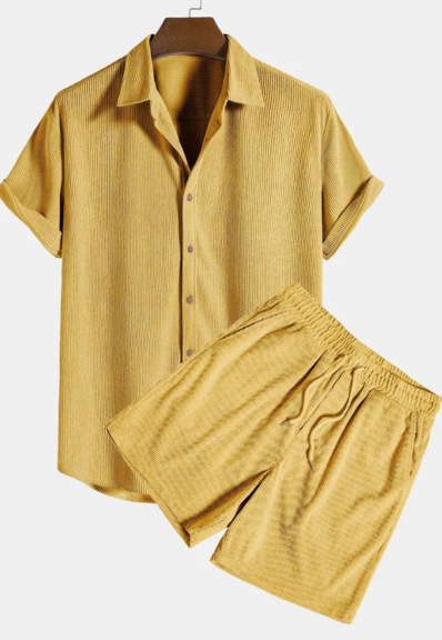 Nico | Relaxed Woven Shirt & Shorts Set