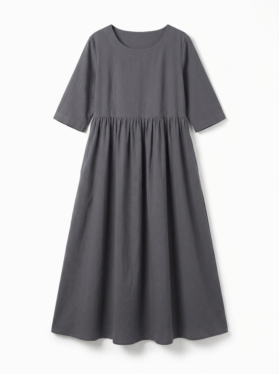 Sofia | Women’s A-Line Dress with Side Pockets – Relaxed Everyday Fit
