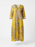 Solana | Golden Paisley Maxi Dress