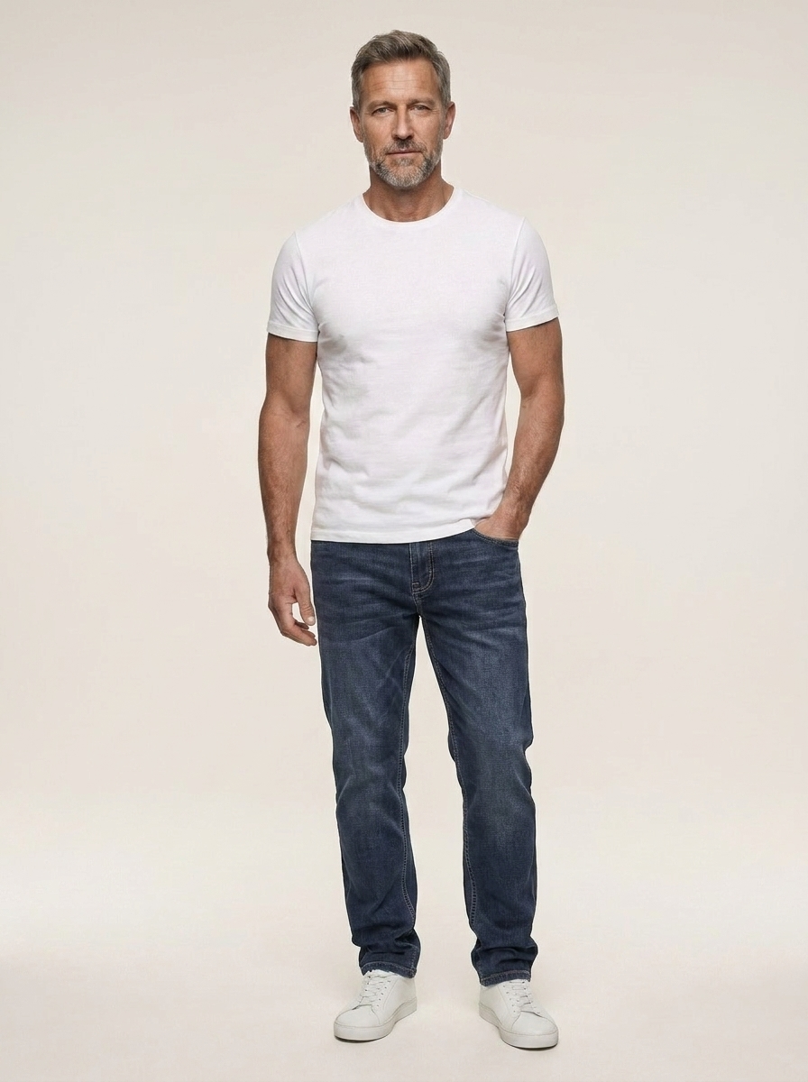Rylan | Men’s Straight-Leg Stretch Jeans – Classic 5-Pocket Fit