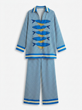 Yareli | Women’s Linen-Cotton 2-Piece Shirt & Trousers Set
