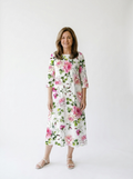 Kira | Women’s Floral Midi Dress – Flattering Lightweight Fit