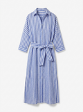 Sophia | Women’s Striped V-Neck Shirt Dress – Relaxed Summer Fit
