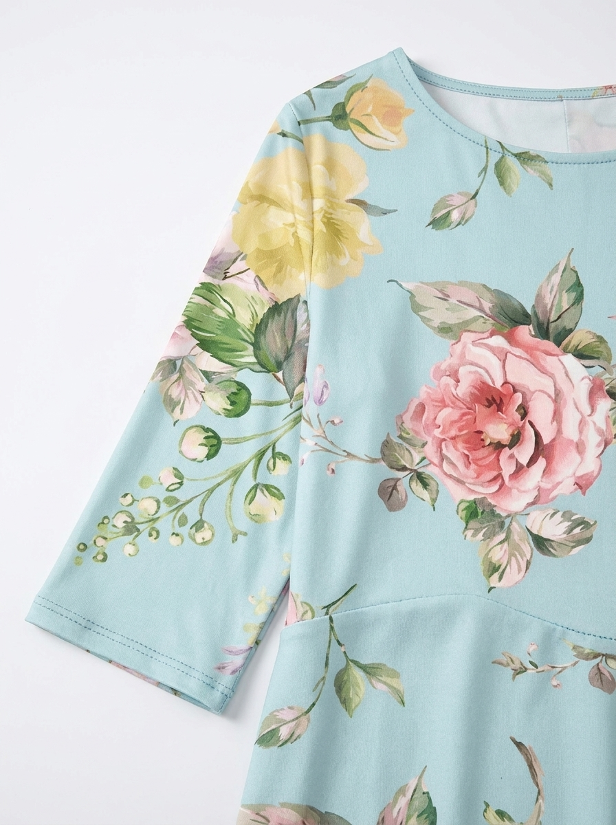 Keely | Women’s Floral Cotton Dress – Flattering Relaxed Summer Fit