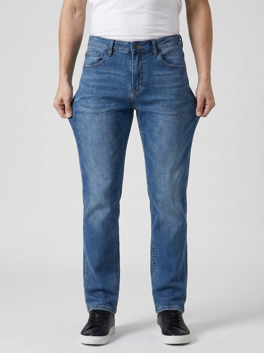 Rylan | Men’s Straight-Leg Stretch Jeans – Classic 5-Pocket Fit