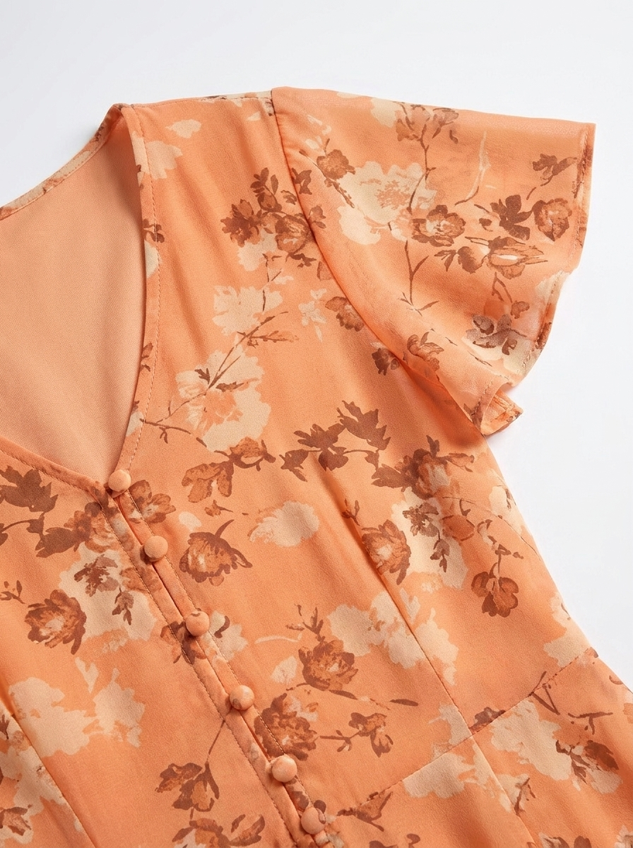Zuri | Women’s Printed Maxi Dress with V-Neck – Lightweight Summer Fit