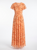 Zuri | Women’s Printed Maxi Dress with V-Neck – Lightweight Summer Fit