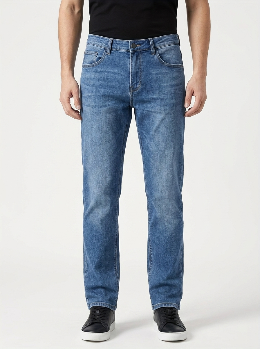 Rylan | Men’s Straight-Leg Stretch Jeans – Classic 5-Pocket Fit