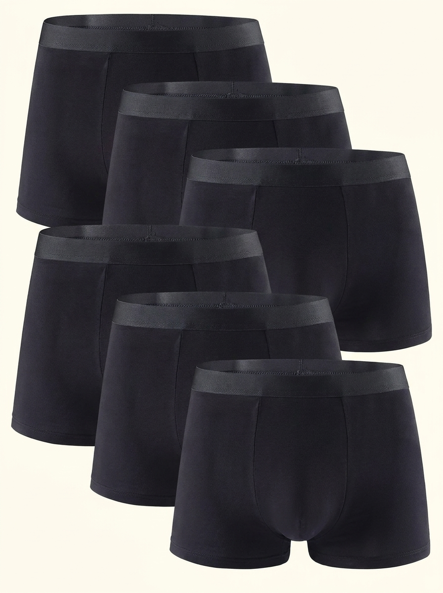 BambooFlex | Men’s 6-Pack Bamboo Boxer Briefs with Stretch Waistband