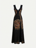 Zahara | Midnight Paisley Maxi Dress