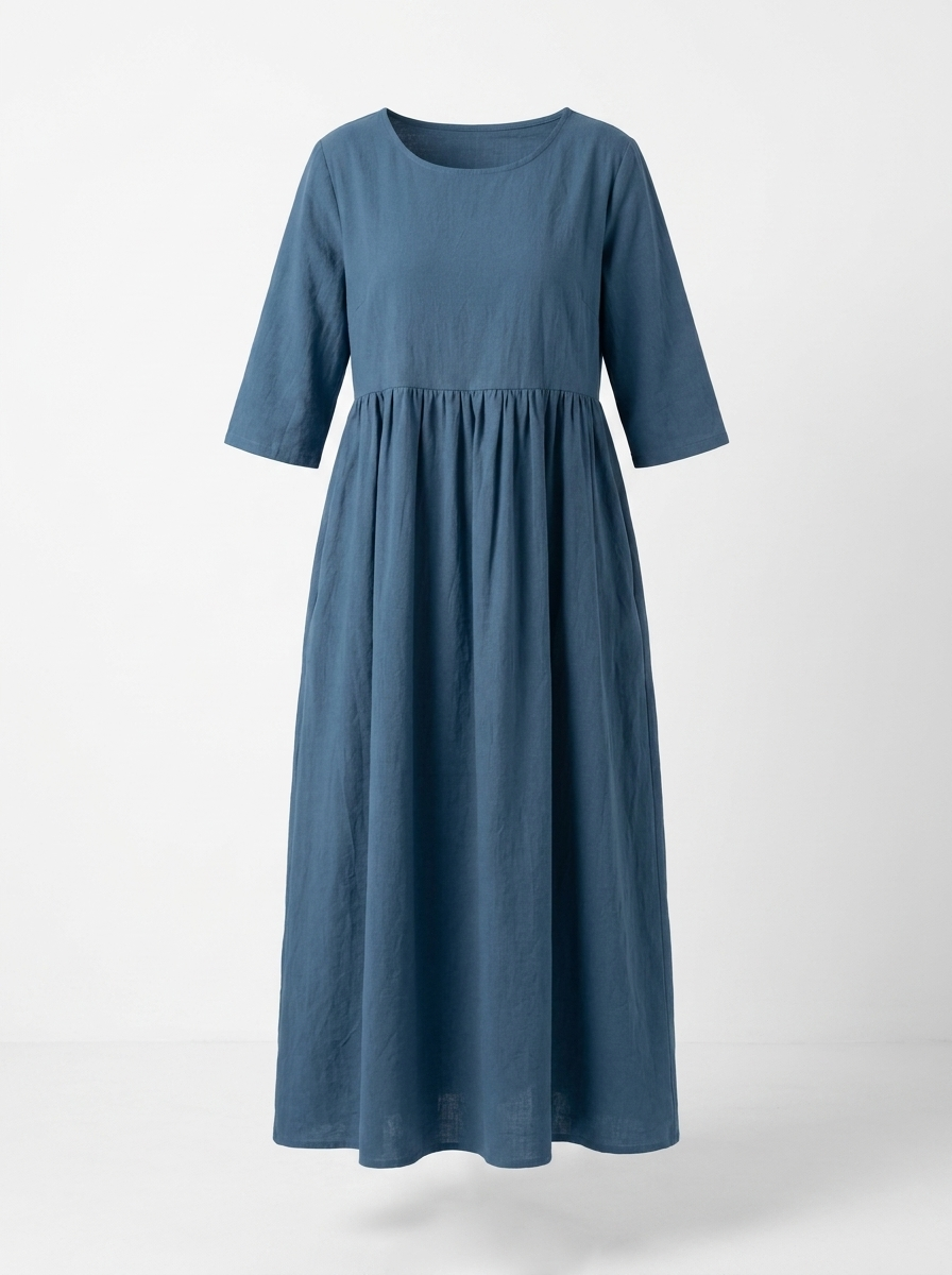Sofia | Women’s A-Line Dress with Side Pockets – Relaxed Everyday Fit