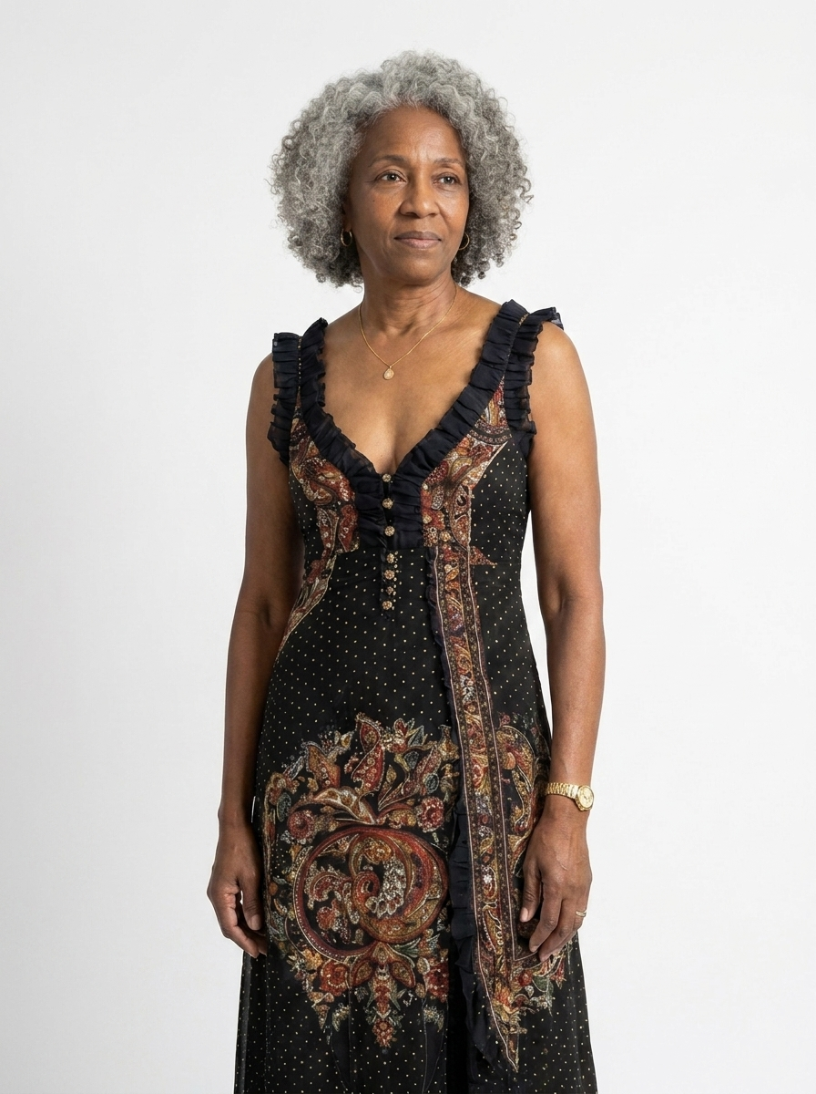 Zahara | Midnight Paisley Maxi Dress