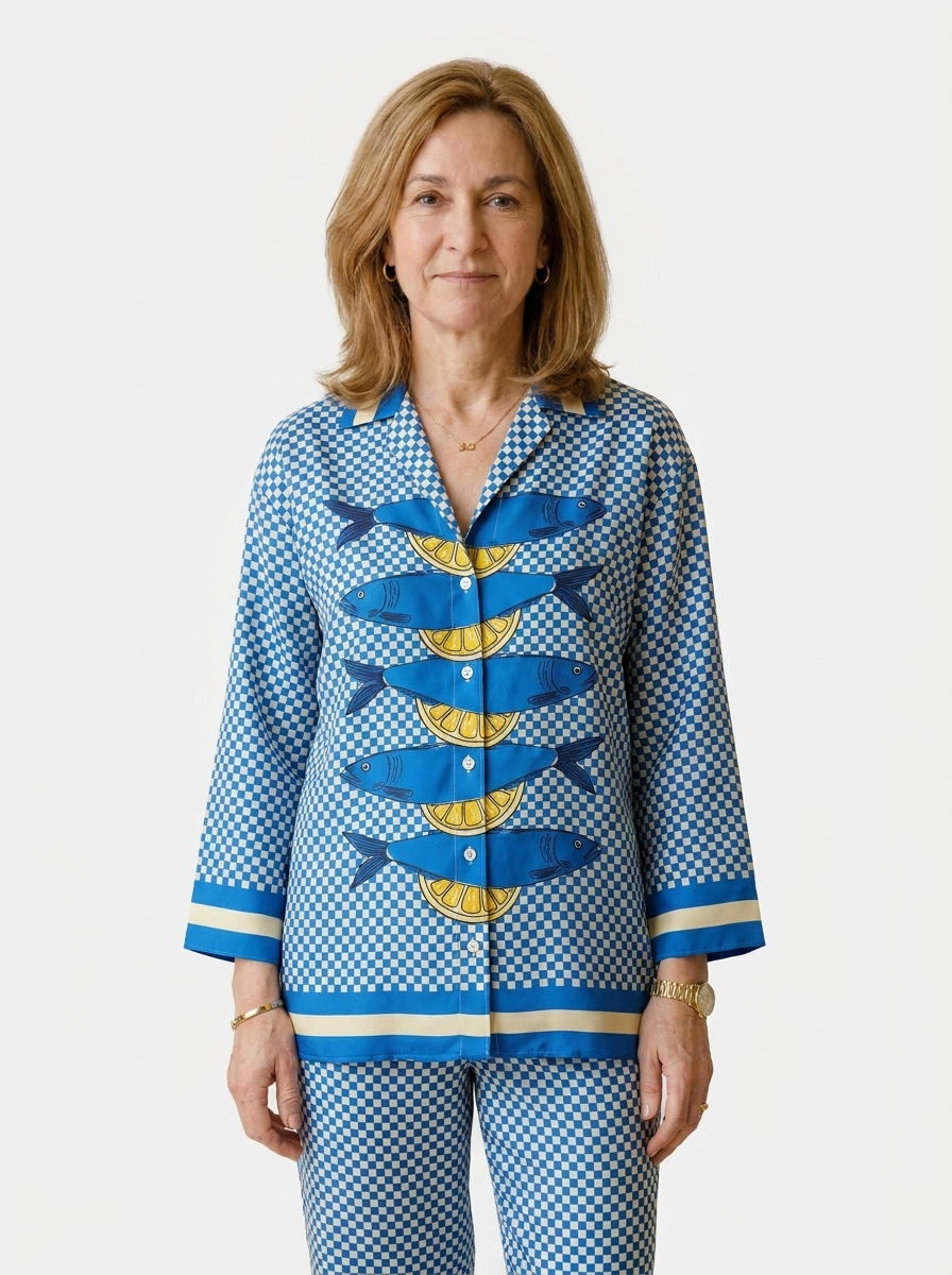 Yareli | Women’s Linen-Cotton 2-Piece Shirt & Trousers Set