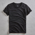 Vintage Wash Organic T-Shirt with Crew Neck and Short Sleeves